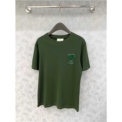 Женская футболка с вышивкой из бусин   AM*I