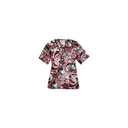 UA Pucci Power Pewter Print Scrub Top