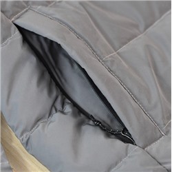 Женская курткаиз светоотражающей ткани 80% флиса, воротник-стойка, ветрозащитная и тёплая, приталенная