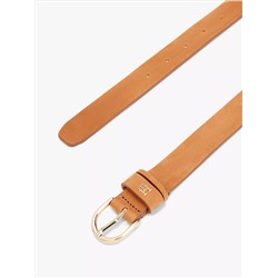 Essential Monogram Logo Leather Belt