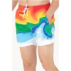 Erkek Kırmızı Deniz Şortu