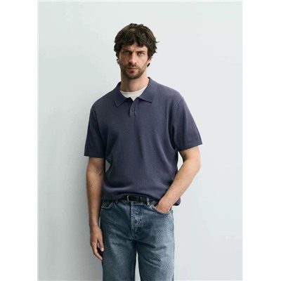 Мужской джемпер-поло с короткими рукавами ЗАР*А