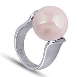 Кольцо (Майорка 16мм холодно-розовая; покрытие родий), Есть комплект