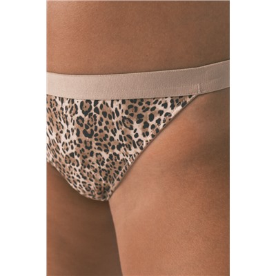 Braga brasileña animal print marrón