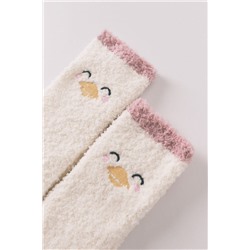 Calcetines largos pato beige