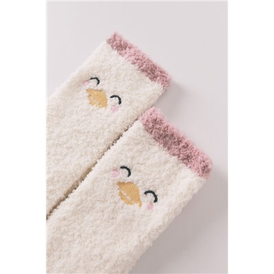 Calcetines largos pato beige