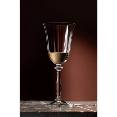 Lucinda Optikli 4'lü Kristal Şarap Kadehi Seti - 270 ml