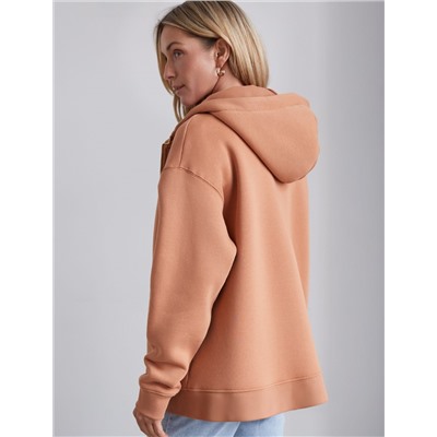 Худи на молнии из премиального футера трехнитки с начесом