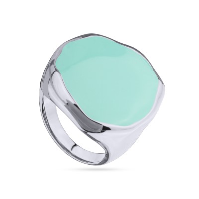 Кольцо Палитра (эмаль морская свежесть; покрытие родий), Есть комплект