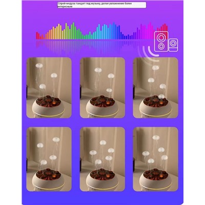 Креативный увлажнитель с ароматизацией воздуха и с паром в форме медузы