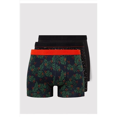 Mavi 3lü Baskılı Boxer 0911421-33648