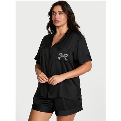Victoria's Secret Glazed Satin Short Pajama Set