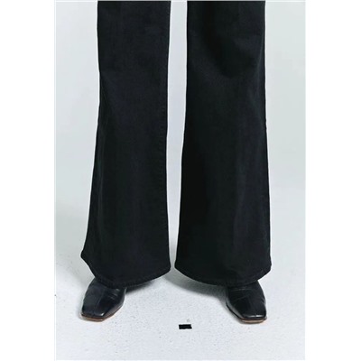 Женские эластичные хлопковые брюки с высокой талией