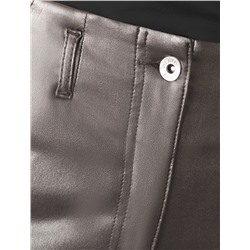 Джинсы трубы металлик прямые из эластичного денима