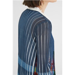 Jersey largo abierto plisado