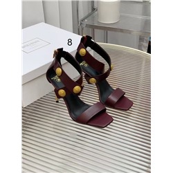 Эффектные босоножки на высоком каблуке с перекрестными ремешками и металлическими пряжками  БАЛТМЕЙ*Н