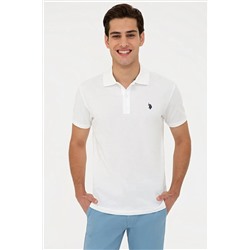 U.S. Polo Assn. Erkek Ekru Polo Yaka T-shirt Basic G081GL011.000.1191429
