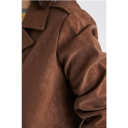 Chaqueta recta bolsillos