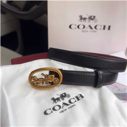 Ретро-ремень КОУ*Ч изготовлен из гладкой кожи