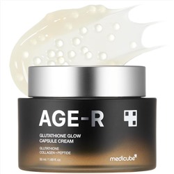 medicube AGE-R Glutathione Glow Capsule Facial Cream - Instant Lifting Moisturizer - Collagen Peptide For Hydrating Glow - Improve Blemishes, Uneven Skin Tone - Korean Skin Care 1.69 fl.oz