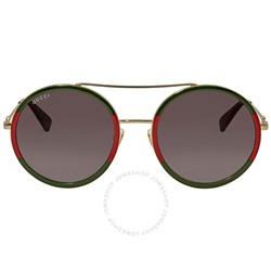 GUCCIGreen Gradient Round Sunglasses GG0061S-003 56