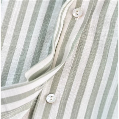 Женская рубашка средней длины в полоску