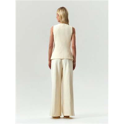 Однобортный жилет из 100% хлопка, GL113/reine