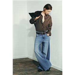 JEANS OVERSIZE TRF TIRO MEDIO