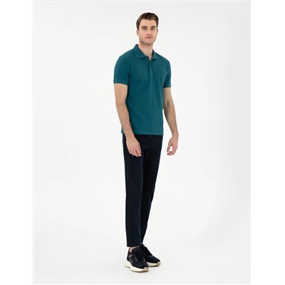 Zümrüt Slim Fit %100 Pamuk Polo Yaka Basic Tişört