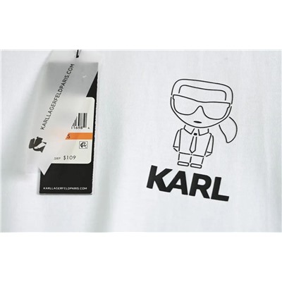 Повседневная хлопковая футболка KARL LAGERFEL*D ОРИГИНАЛ!
