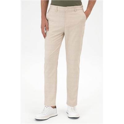 Erkek Camel Kanvas Pantolon