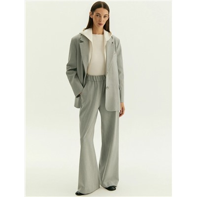 Брюки широкого кроя на резинке, D408/moma