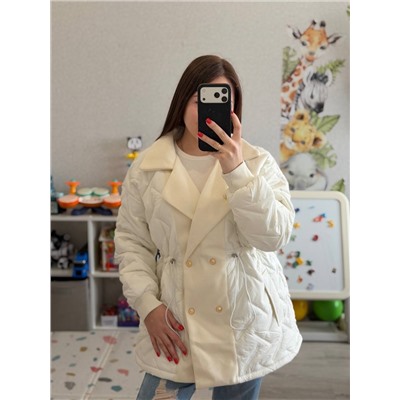 Женская демисезонная куртка-пальто (3 цвета)