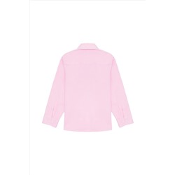 Kız Çocuk Manolya Uzun Kollu Gömlek
