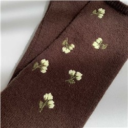 Женский вязаный комплект шапка, перчатки и шарф с вышивкой Zar*a