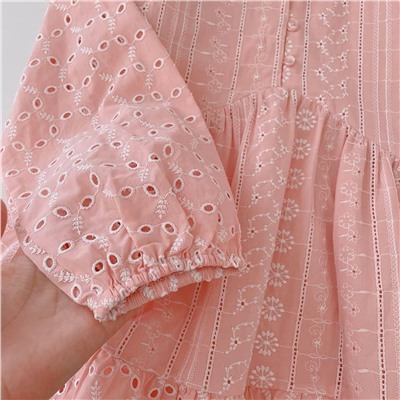 Платье из шитья с вышивкой ришелье ЗАР*А