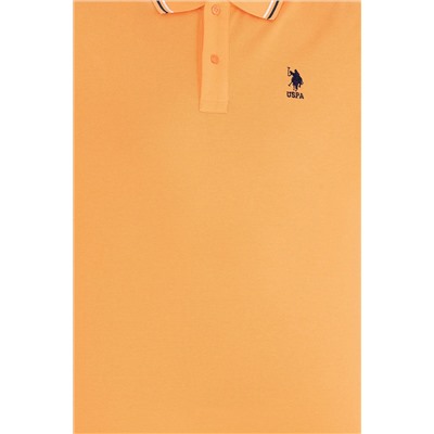 Erkek Turuncu Basic Polo Yaka Tişört