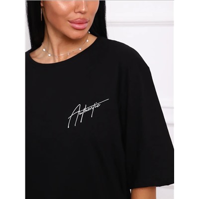 Футболка с надписью на груди и на спине, Арт.813