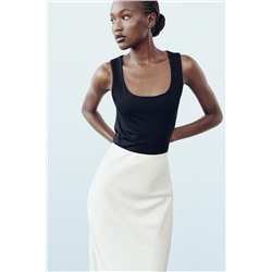 POLYAMIDE TOP WITH WIDE STRAPS
