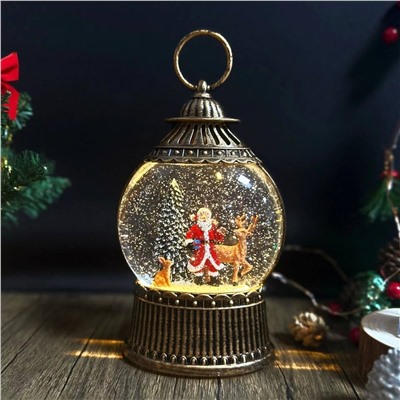 Светильник в виде необычного снежного шара