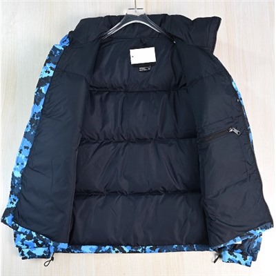 Теплая стеганая куртка-пуховик с камуфляжным принтом THE NORTH FAC*E