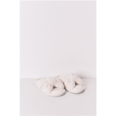 Zapatilla casa borreguito blanco