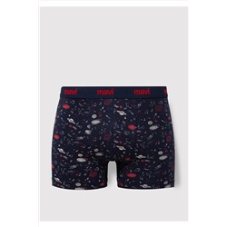 Mavi 3lü Lacivert Boxer 0910616-900