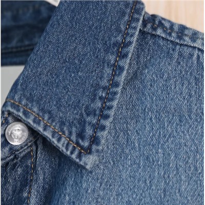 Женская повседневная джинсовая рубашка