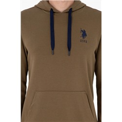 Erkek Haki Basic Sweatshirt