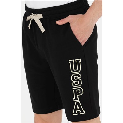 Erkek Siyah Örme Şort