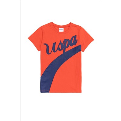 Çocuk Kırmızı Bisiklet Yaka Tişört