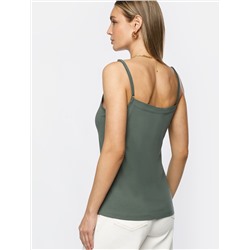 Топ из премиального хлопка с эластаном