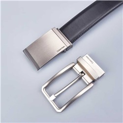 Мужской ремень Calvi*n Klei*n в подарочной коробке с двойной пряжкой