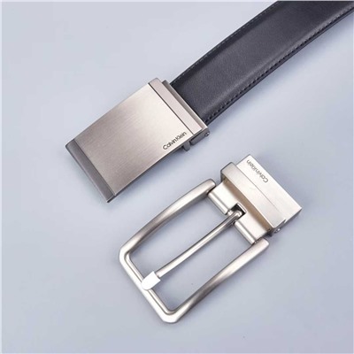 Мужской ремень Calvi*n Klei*n в подарочной коробке с двойной пряжкой